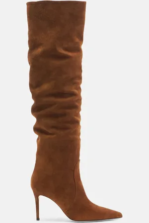 Scarosso Carra Tobacco Suede - Donna Stivali - Camoscio 36