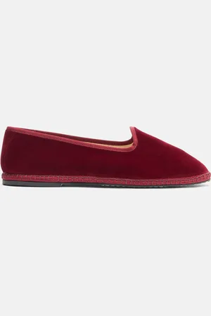 Scarosso Valentino Velluto - Uomo Friulane Slippers - Velluto 40