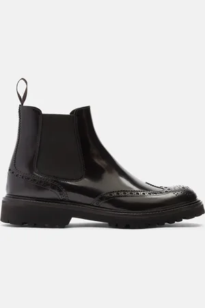Scarosso Poppy Brown - Donna Chelsea Boots - Vitello Spazzolato 35