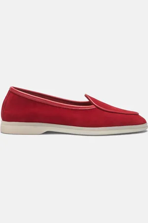 Scarosso Livia Rossa Scamosciata - Donna Mocassini & Scarpe Basse - Camoscio 35