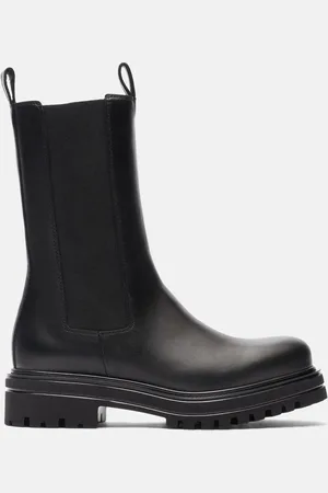 Scarosso Naomi Black - Donna Chelsea Boots - Vitello 35