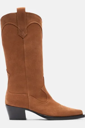 Scarosso Dolly Beige Scamosciata - Donna Stivali - Camoscio 35