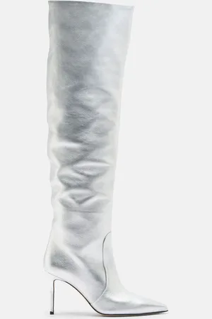 Scarosso Carra Silver - Donna Stivali - Vitello 35