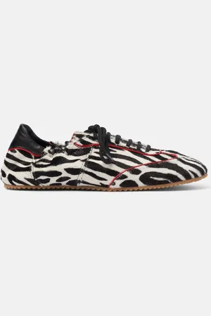 Scarosso Riley Zebra Ponyhair - Donna Sneaker - Vitello Effetto Cavallino 35