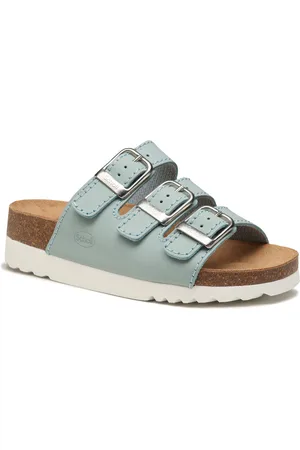 Scholl Ciabatte - Rio Wedge Ad MF24981 Pale Blue/White 2340