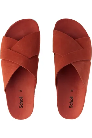 Scholl Ciabatte pelle scamosciata