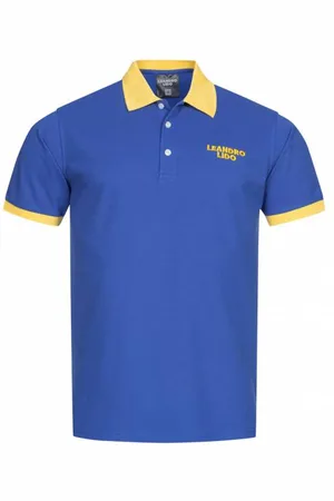 LEANDRO LIDO "Pallacanestro" Uomo Polo -giallo