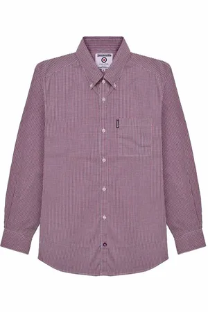 Lambretta Gingham Check Uomo Camicia a maniche lunghe RWIS1384
