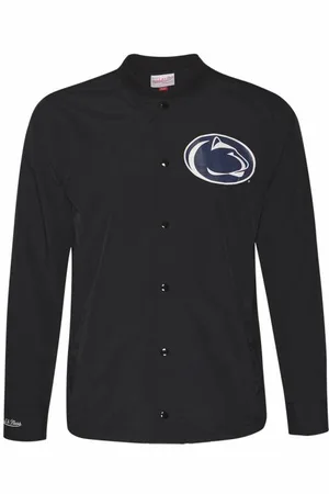 Mitchell & Ness Penn State University Uomo Giacca coach BFJKAJ18027-PENBLCK