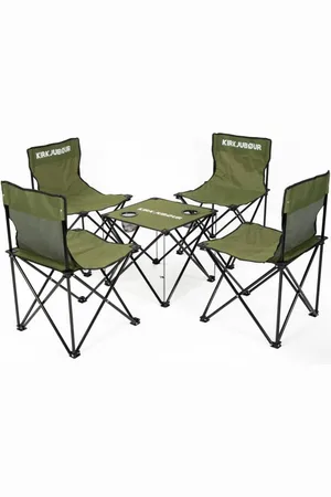 Kirkjubøur ® "Stjärna" Set da 5 Sedie da campeggio con tavolino