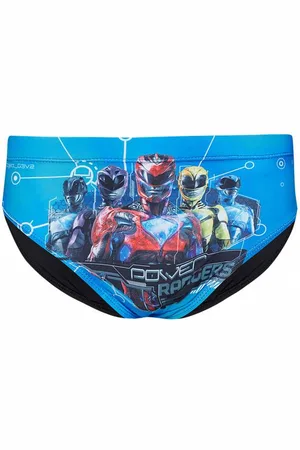 Sun City Power Rangers Bambino Slip da bagno QE1798-nero