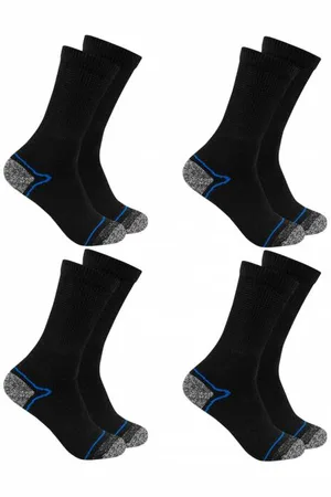 Kirkjubøur ® "Climb" Calzini da trekking outdoor 4 paia blu