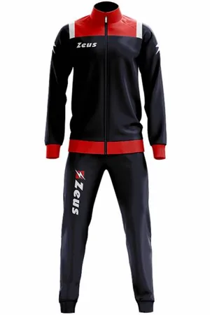 Zeus Tuta Relax Vesuvio Uomo Tuta sportiva Navy Rosso