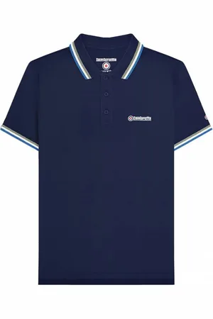 Lambretta Triple Tipped Uomo Polo SS1650-NVY-LG/S/
