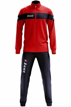 Zeus Tuta Apollo Uomo Completo sportivo Rosso Navy
