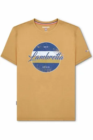 Lambretta Vintage Print Uomo T-shirt SS1010-SAND