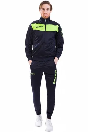 Givova Tuta Visa Tuta sportiva navy / giallo neon