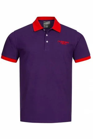LEANDRO LIDO "Pallacanestro" Uomo Polo -rosso