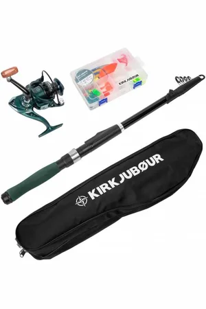 Kirkjubøur ® "Agnatha" Set di canne da pesca telescopiche 2,70 m