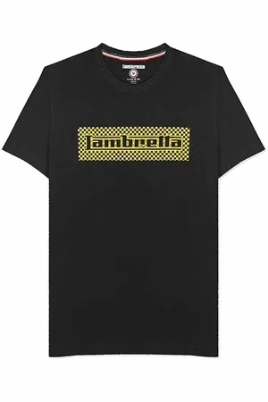 Lambretta Two Tone Box Uomo T-shirt SS0164-BLK ORO
