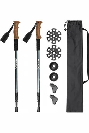Jelex Bastoncini da trekking con manici in sughero navy