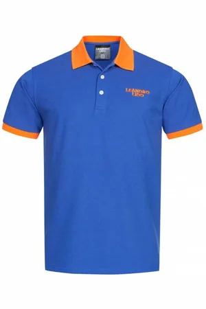LEANDRO LIDO "Pallacanestro" Uomo Polo -arancio