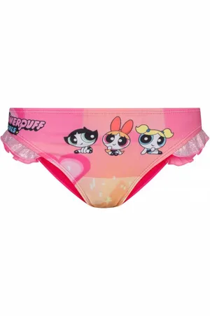 Sun City Powerpuff Girls Bambina Costume da bagno ER1739- fucsia