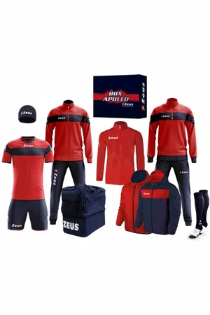 Zeus Apollo Set da calcio Box teamwear da 12 pezzi Navy