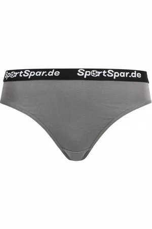 SportSpar .de "Sparhöschen" Donna Tanga grigio scuro