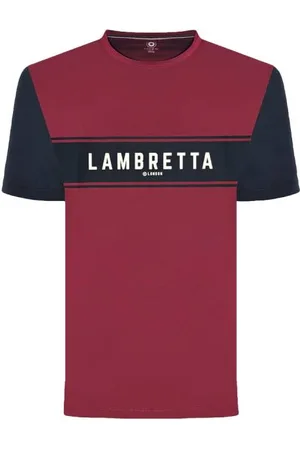 Lambretta Burgundy Uomo T-shirt SS9819-BURG/NAVY