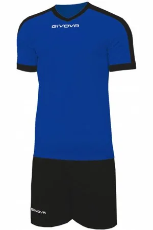 Givova Kit Revolution Maglietta da calcio con Shorts blu