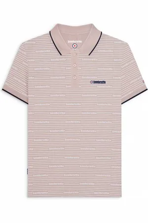Lambretta Repeat Logo Uomo Polo SS1221-ARGENTO