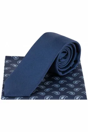 Lambretta Paisley Uomo Cravatta in maglia e Fazzoletto per l