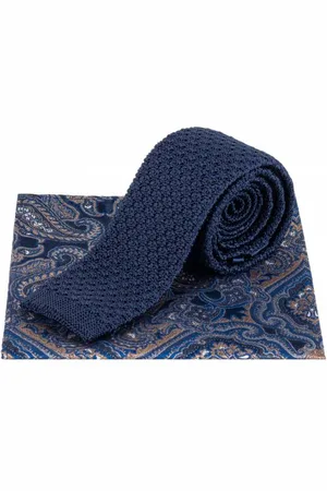 Lambretta Paisley Uomo Cravatta in maglia e Fazzoletto per l
