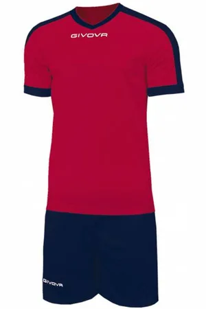 Givova Kit Revolution Maglietta da calcio con Shorts navy