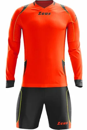 Zeus Paros Set da portiere Maglia a maniche lunghe con pantaloncini Arancio neon