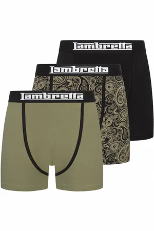 Lambretta Paisley Uomo Boxer Set da 3 SS1065-CACHI/NERO