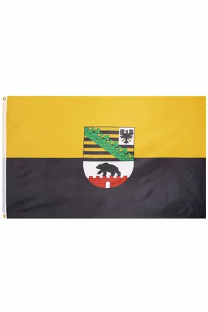 MUWO Sassonia-Anhalt "Deutschland" Bandiera 90x150cm