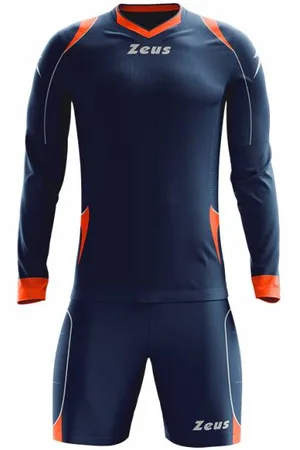 Zeus Paros Set da portiere Maglia a maniche lunghe con pantaloncini Navy rosso