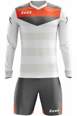 Zeus Argo Set da portiere Maniche lunghe Maglietta con pantaloncini grigio