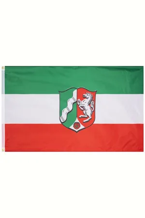 MUWO Renania Settentrionale-Vestfalia "Deutschland" Bandiera 90x150cm