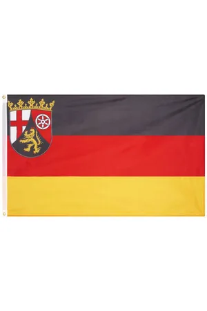 MUWO Renania-Palatinato "Deutschland" Bandiera 90x150cm
