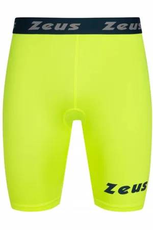 Zeus Bermuda Elastic Pro Uomo Leggings sportivi neon
