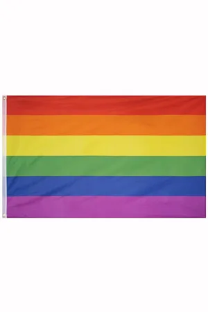 MUWO Bandiera arcobaleno "Around the World" Bandiera 90x150cm