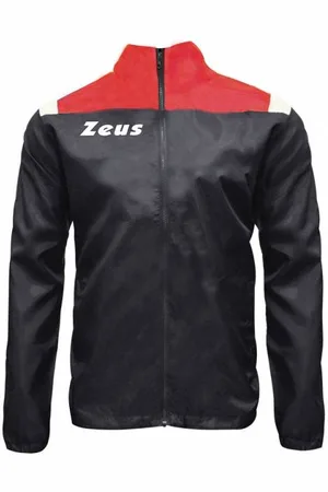 Zeus Vesuvio Giacca da pioggia rosso grigio