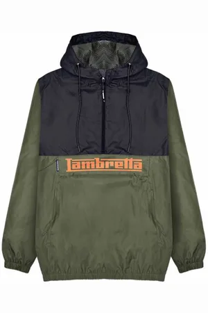 Lambretta Scooter Lightweight Uomo Giacca LM3001-KHAK/BLK