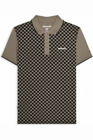 Lambretta Two Tone Uomo Polo SS1224-lichene GRN