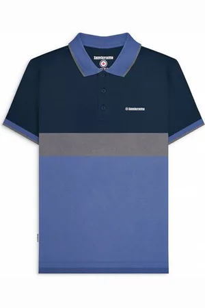 Lambretta Contrast Panel Uomo Polo SS1219-NAVY