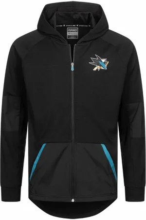 Fanatics San Jose Sharks NHL Uomo Felpa con zip MUAG01222GE8KJ