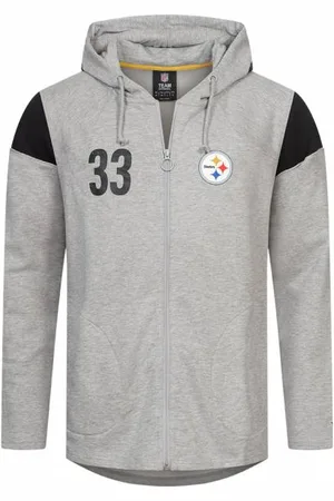 Fanatics Pittsburgh Steelers NFL Uomo Felpa con zip e cappuccio 2083MGRYFHEPST